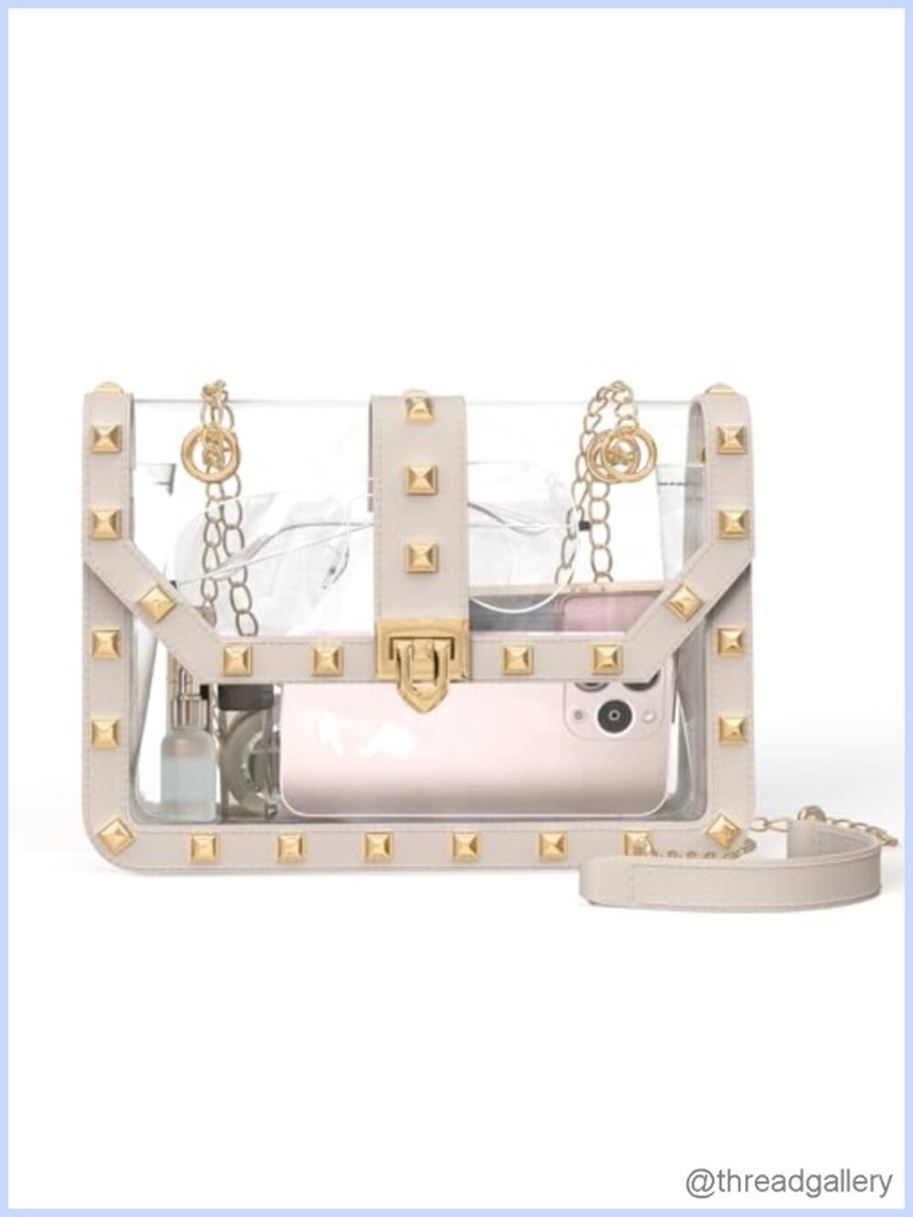 Clear Crossbody Purse Stadium Approved Transparent Shoulder Bag PVC